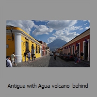 Antigua with Agua volcano  behind